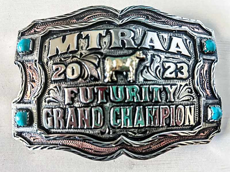 2023 NILE Futurity Winner Belt Buckle