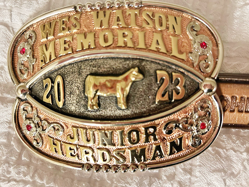 2023 Junior Herdsman Cayden Belt Buckle